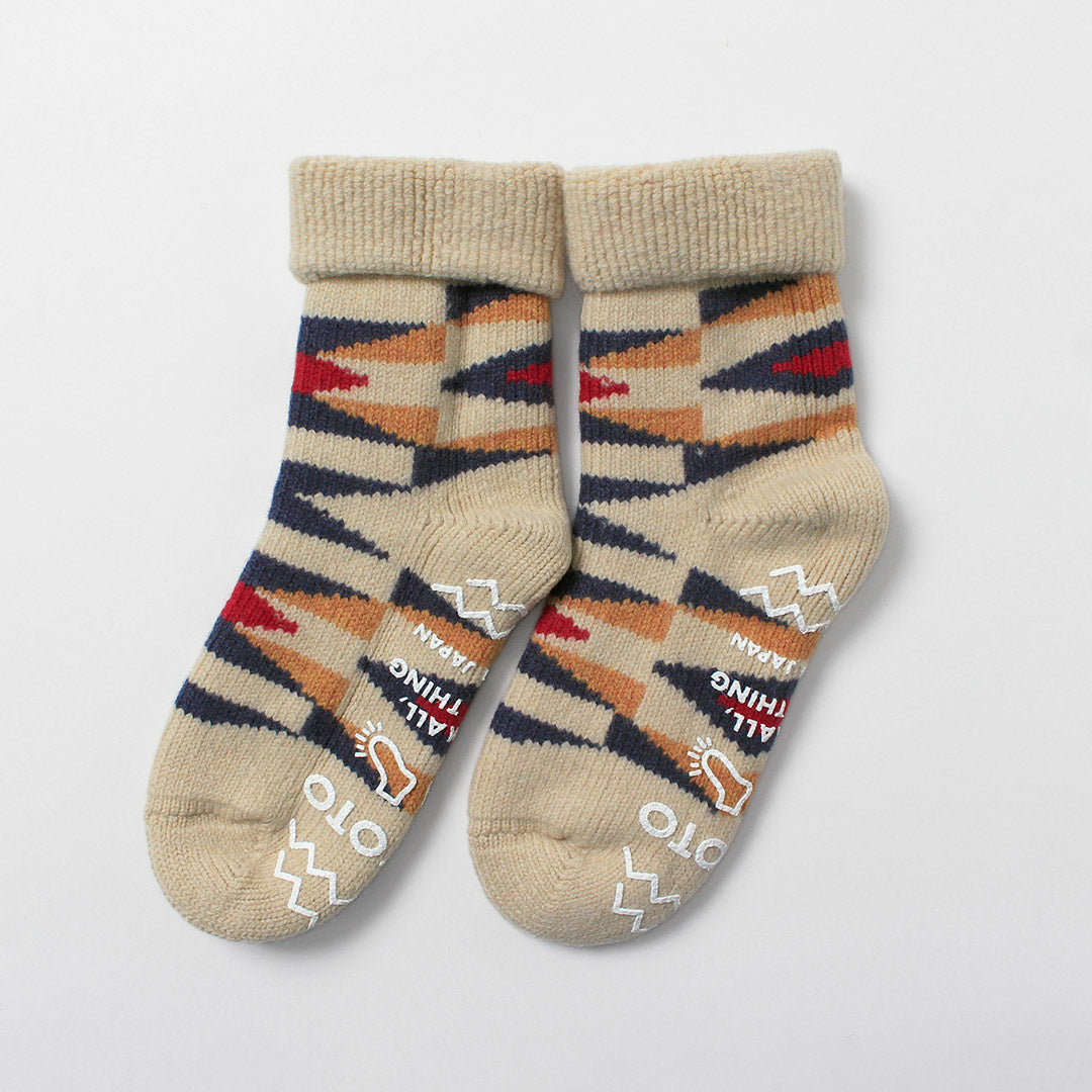 ROTOTO / Chaussettes de chambre en laine d'agneau mérinos Native