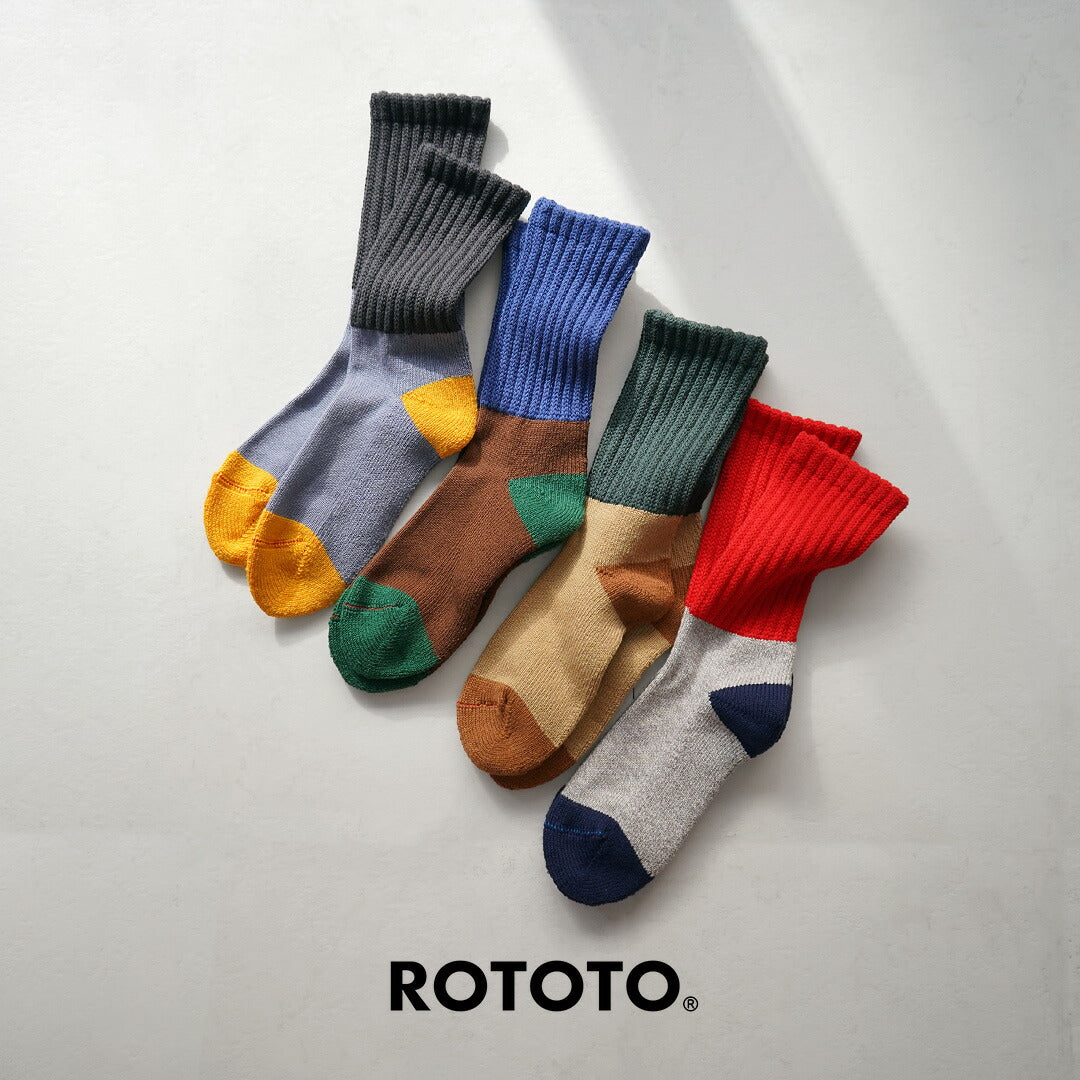 ROTOTO / 멀티 루즈 파일 양말