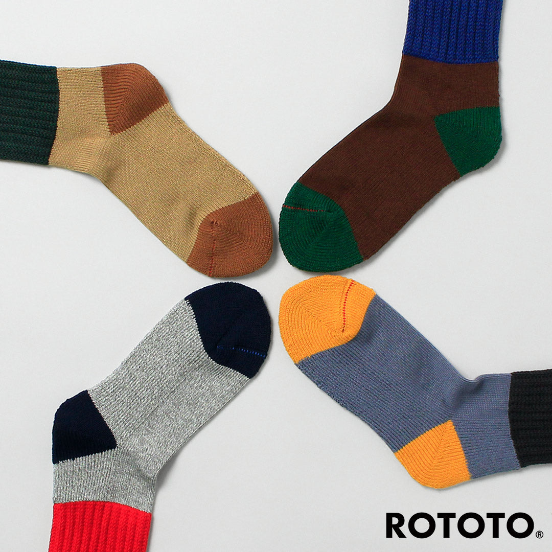 ROTOTO / 멀티 루즈 파일 양말