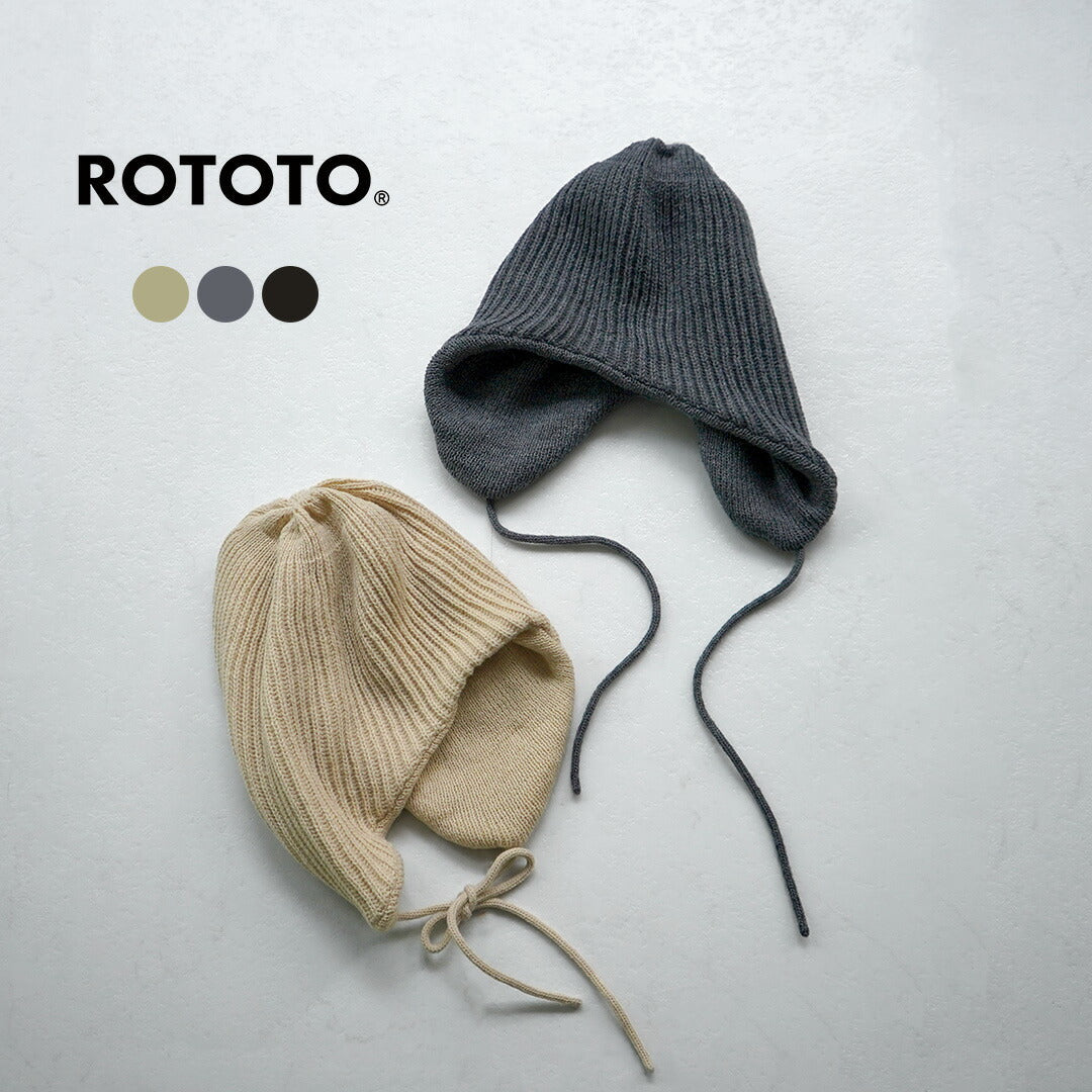 ROTOTO / Earflap Beanie