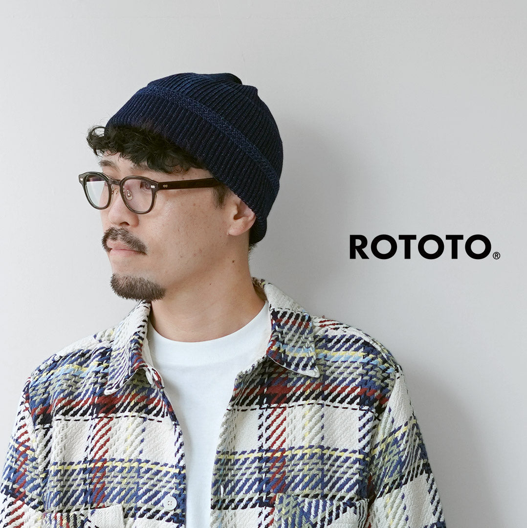 ROTOTO / Indigo Mil Beanie