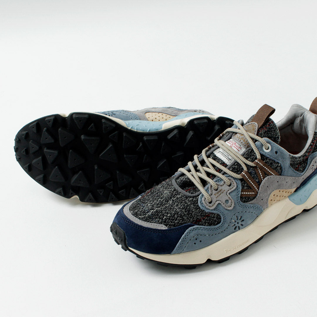 FLOWER MOUNTAIN / Yamano 3 Harris Tweed et baskets en daim de porc