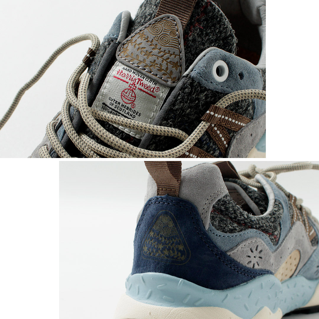 FLOWER MOUNTAIN / Yamano 3 Harris Tweed et baskets en daim de porc