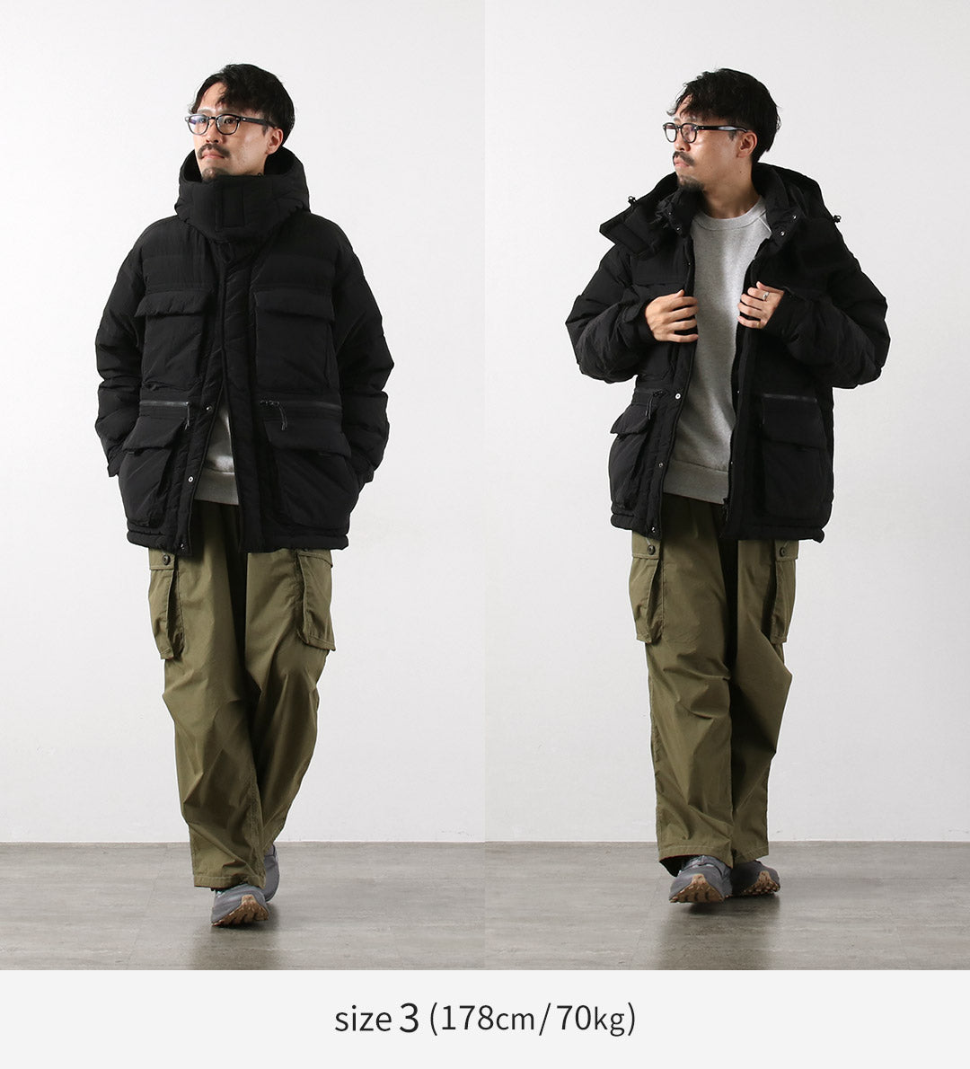 WHITE MOUNTAINEERING / TAION 콜라보레이션 립스톱 다운 재킷