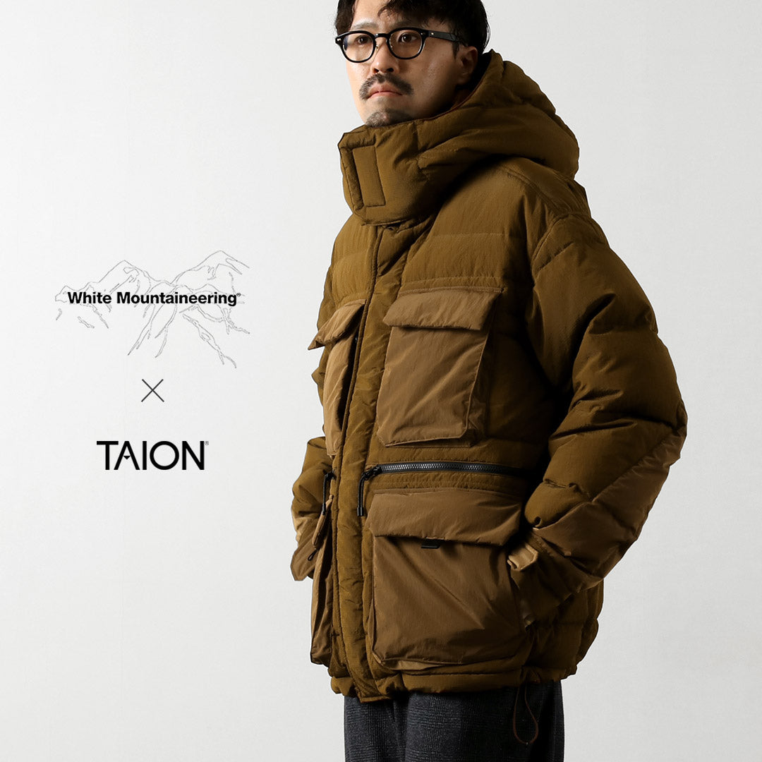 WHITE MOUNTAINEERING / TAION 콜라보레이션 립스톱 다운 재킷