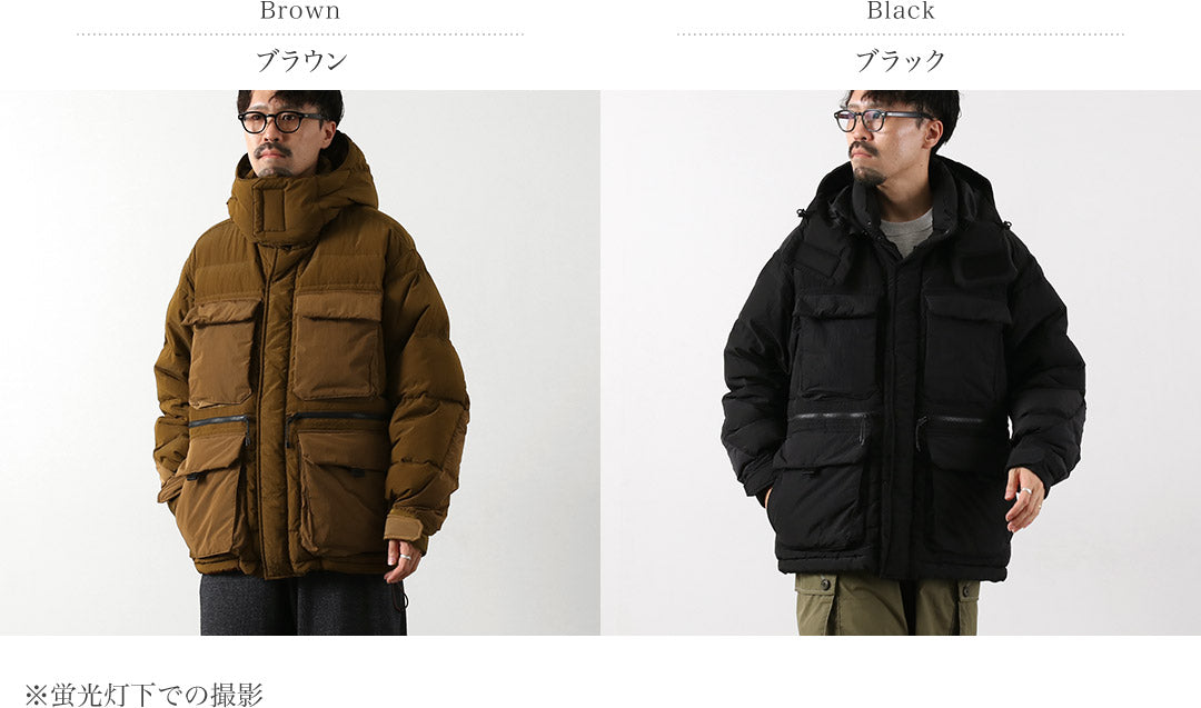 WHITE MOUNTAINEERING / TAION 콜라보레이션 립스톱 다운 재킷