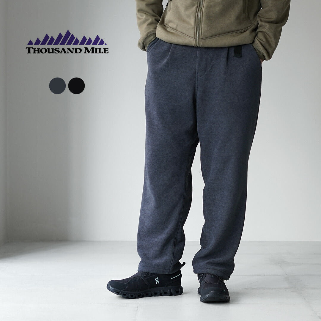 THOUSAND MILE / Knit Fleece Belt Pants