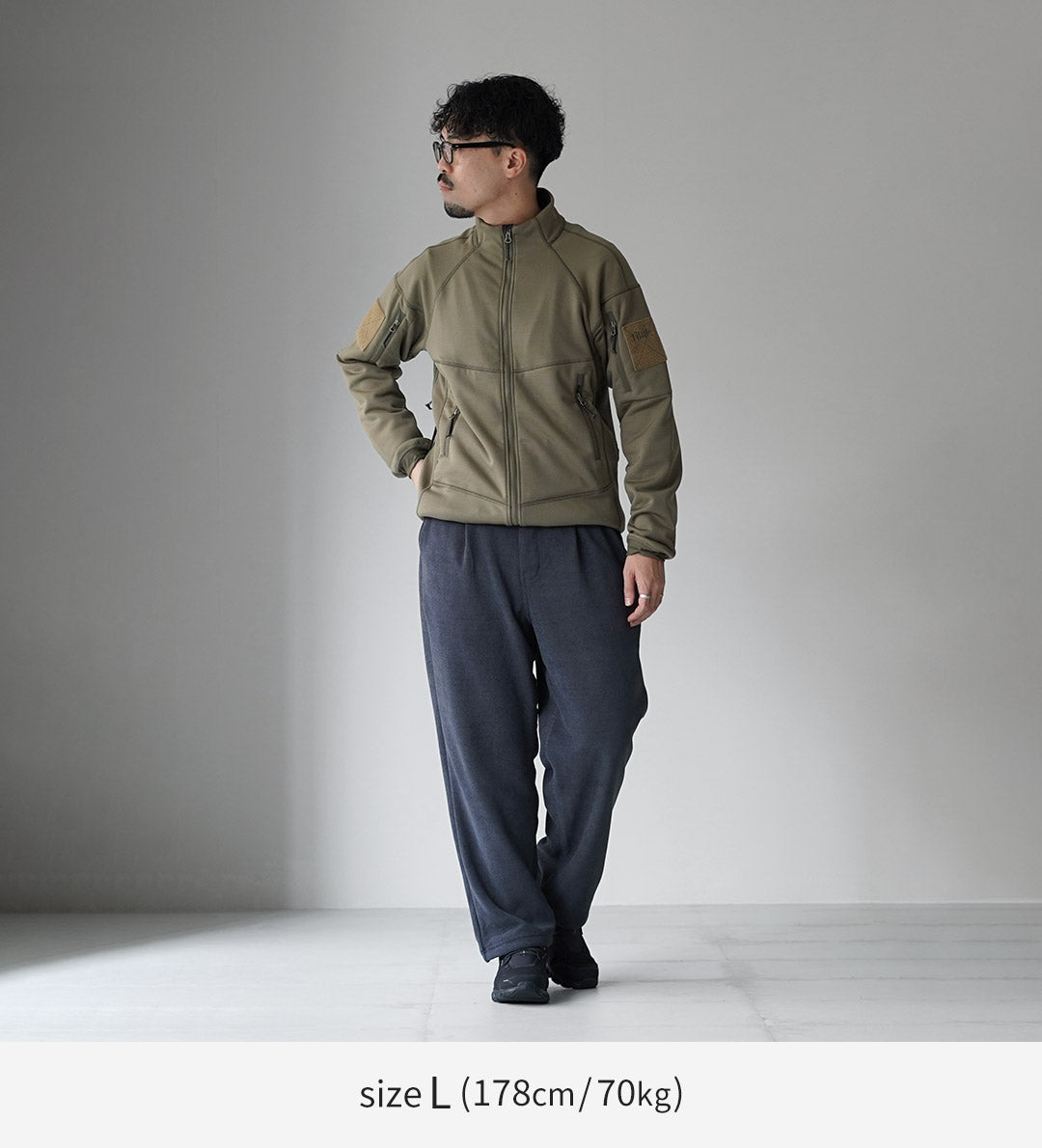THOUSAND MILE / Knit Fleece Belt Pants