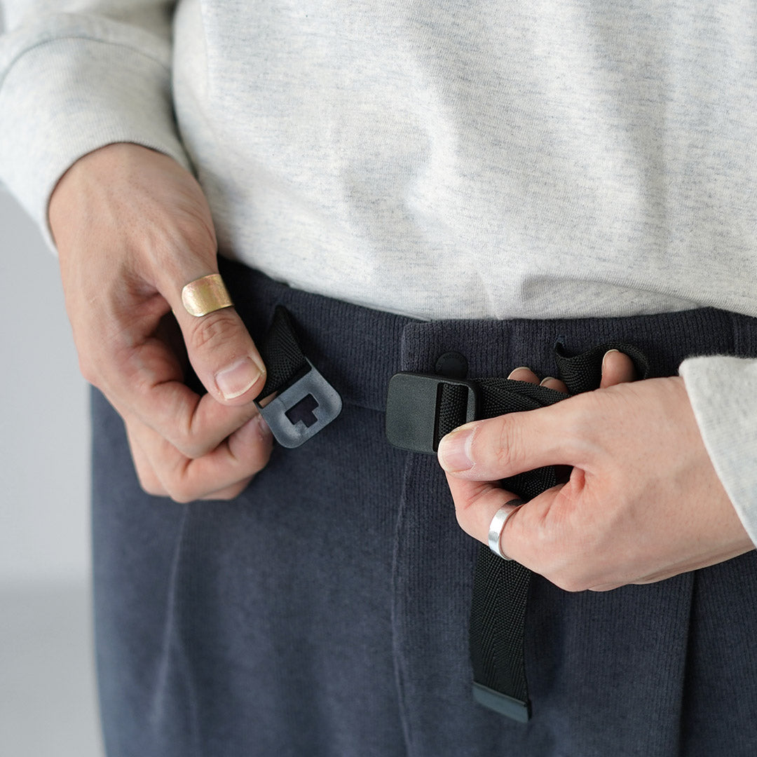 THOUSAND MILE / Knit Fleece Belt Pants