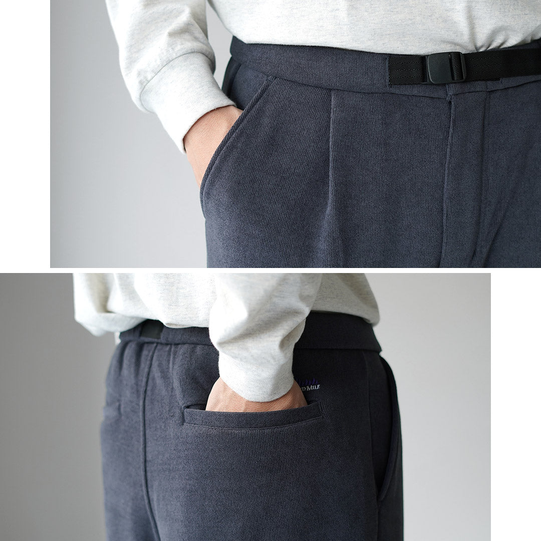 THOUSAND MILE / Knit Fleece Belt Pants