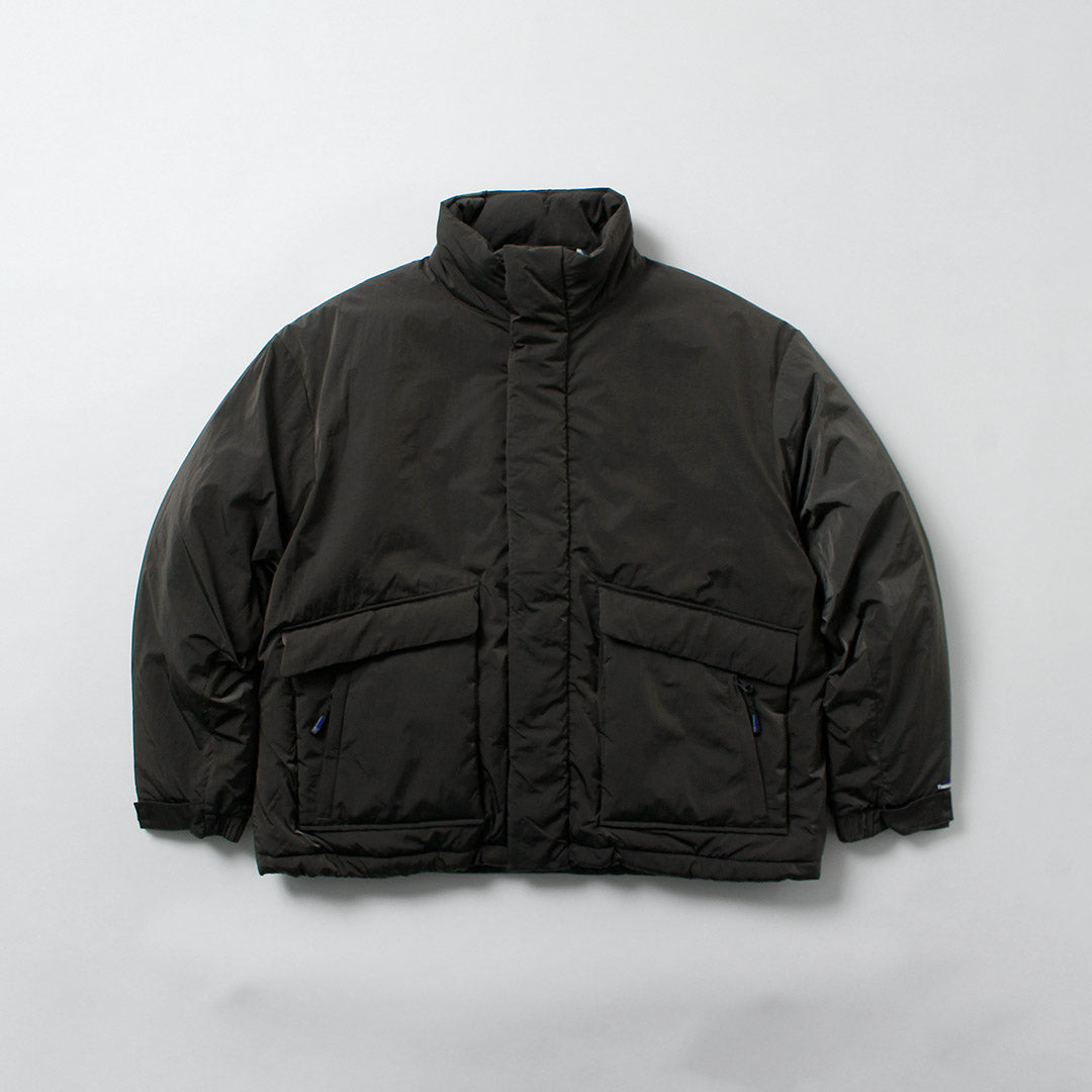 THOUSAND MILE / Stand Collar Padded Shadow Nylon Jacket