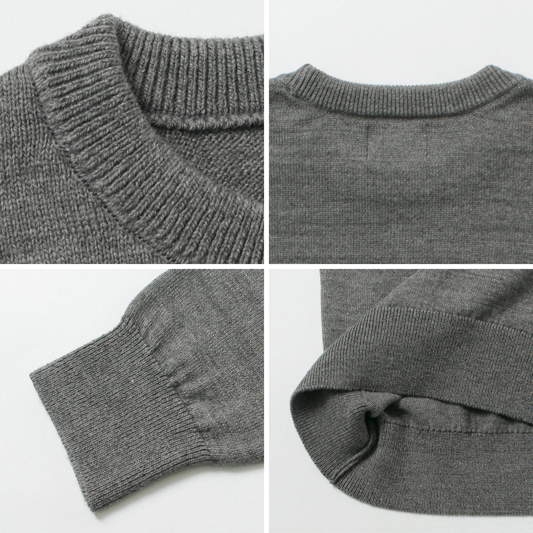 YONETOMI NEW BASIC / American Wool & Cotton Knit Pullover