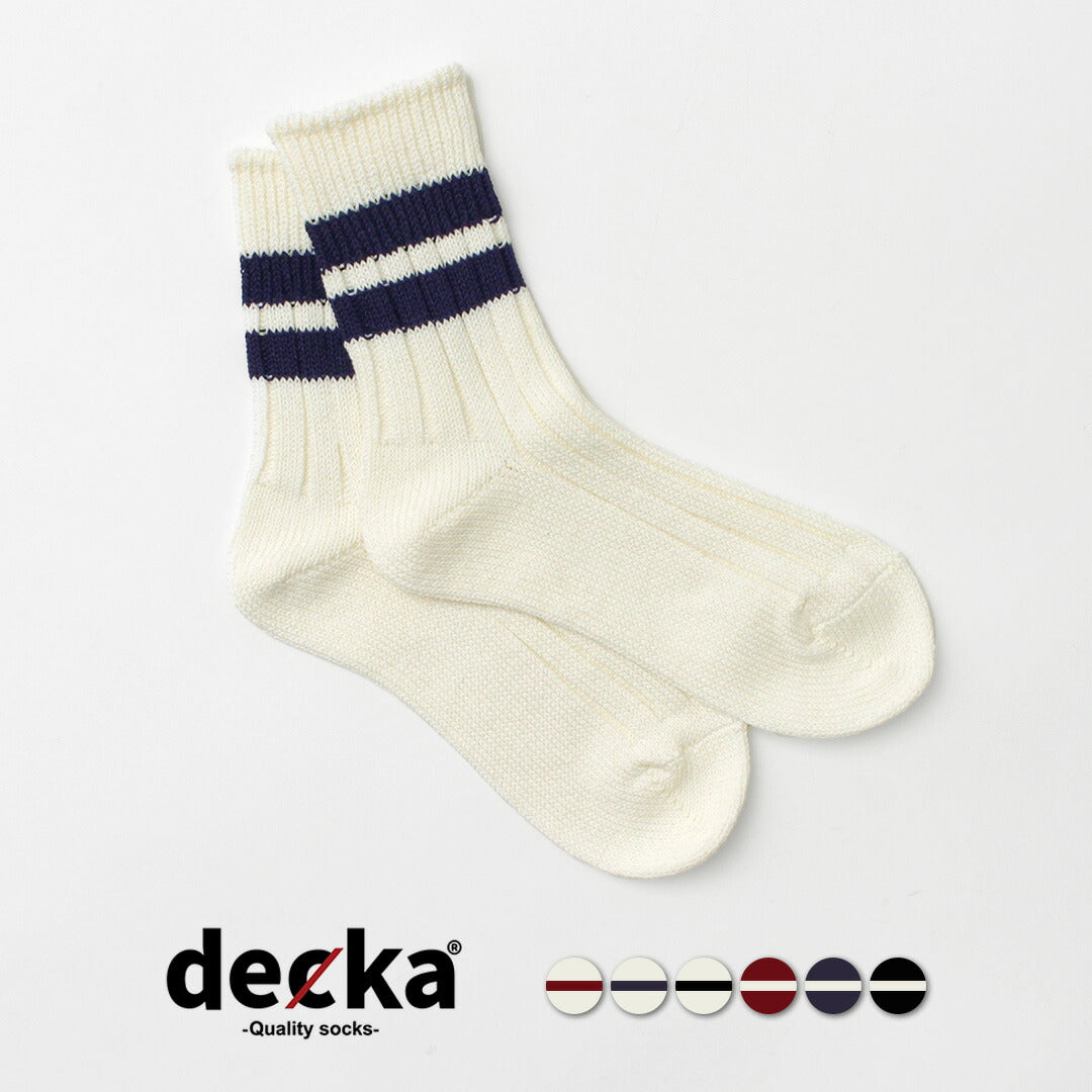 DECKA 優質襪子 / 日本紙 x 有機棉羅紋線襪子
