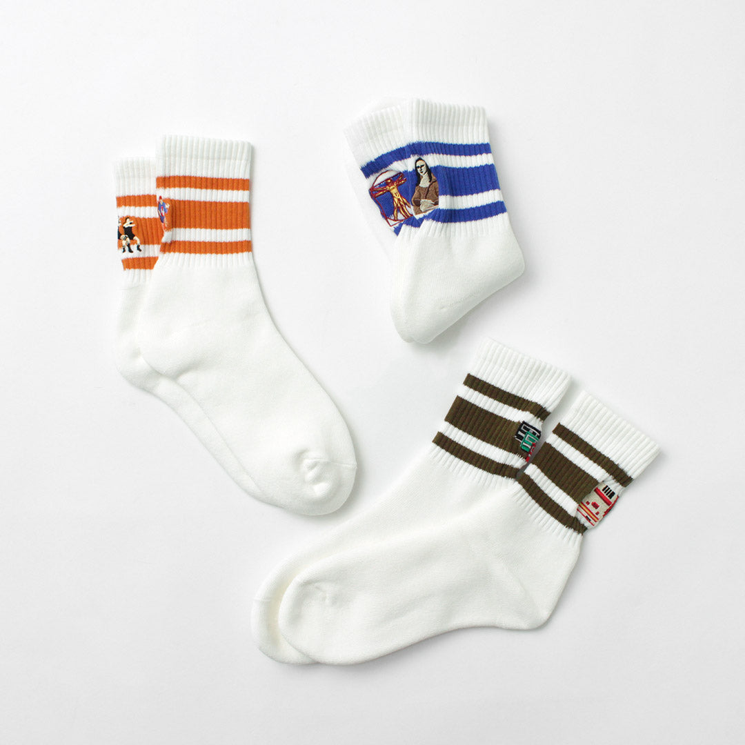 DECKA QUALITY SOCKS / 자수 스케이터 양말