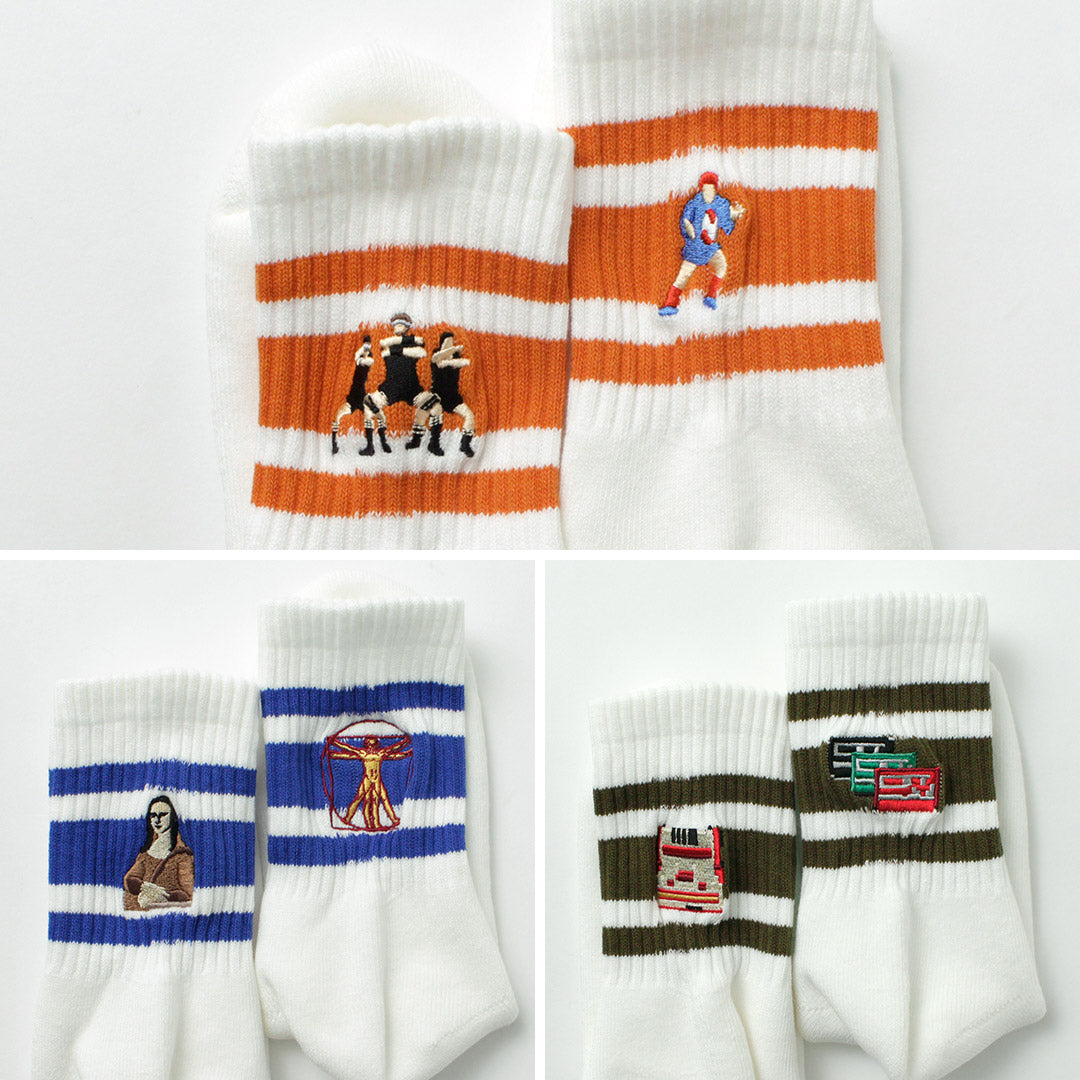 DECKA QUALITY SOCKS / 자수 스케이터 양말
