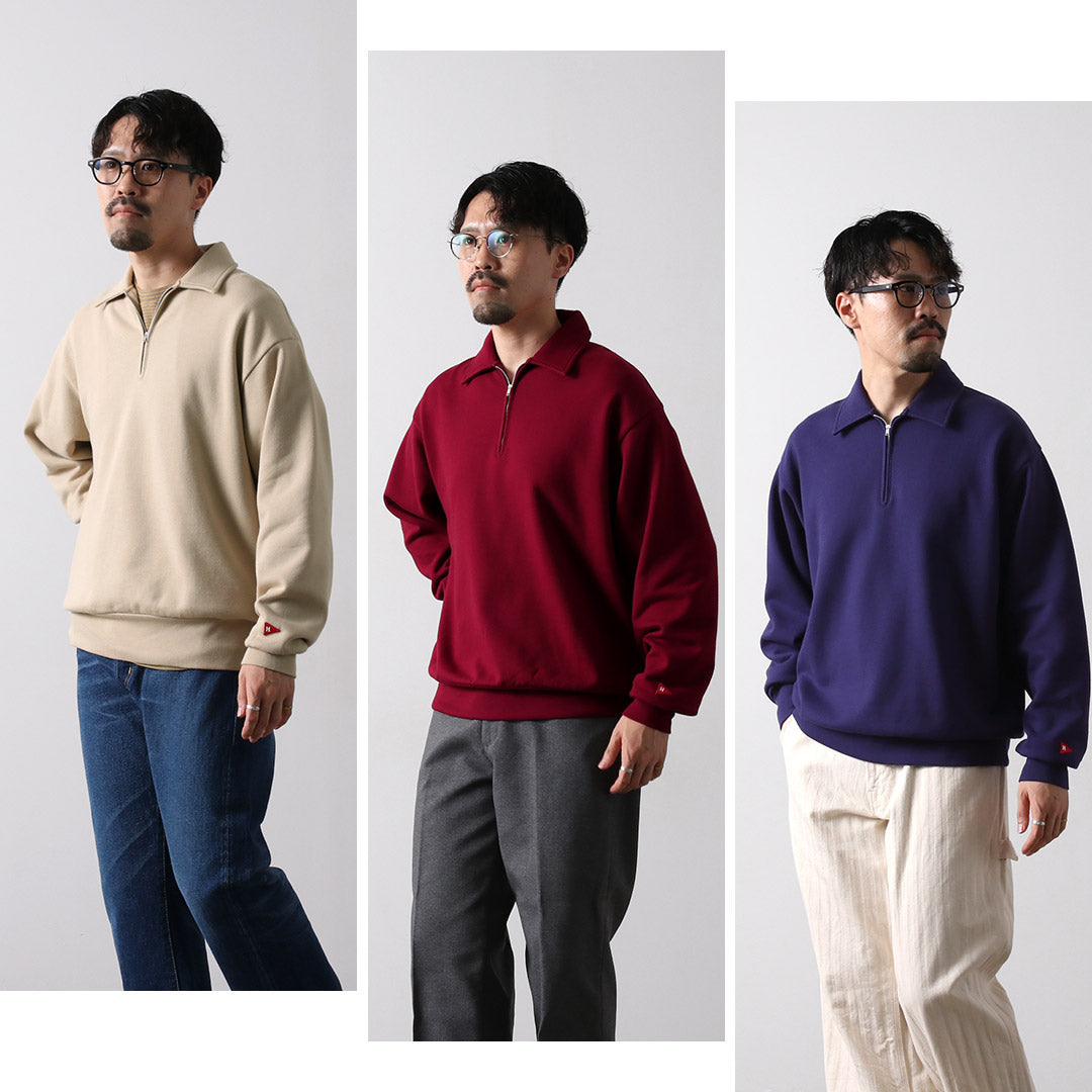 HEALTHKNIT / 彩色半拉链经典卫衣