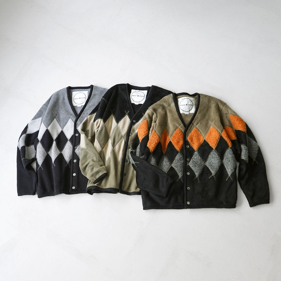 POURVOIRIE DE JUTE / Cardigan en polaire Argyle
