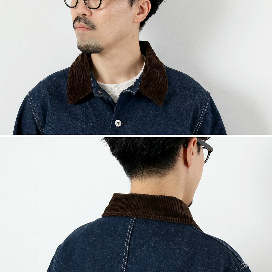 FOB FACTORY / F2456 Denim Chore Jacket with Blanket Liner