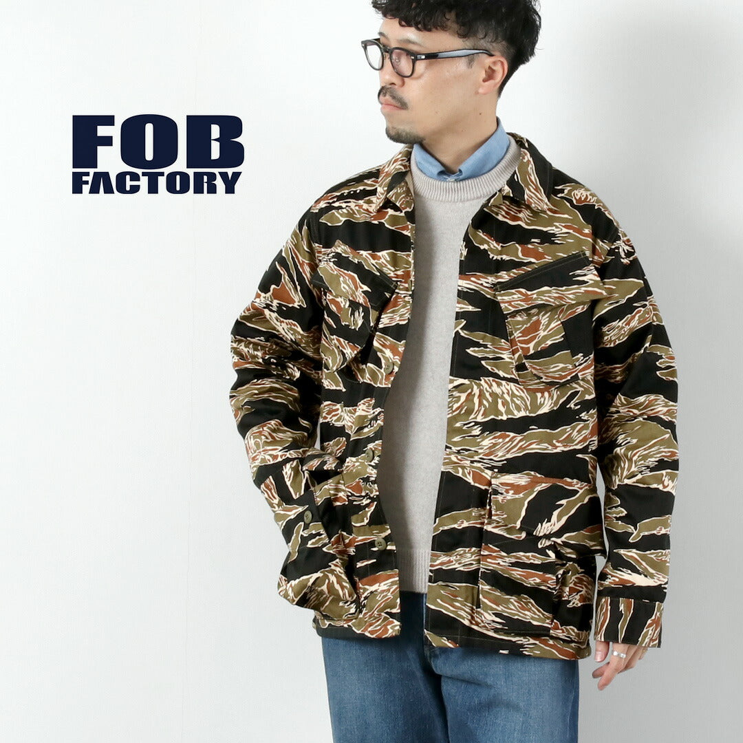 FOB FACTORY / F2457 정글 퍼티그 카모 재킷