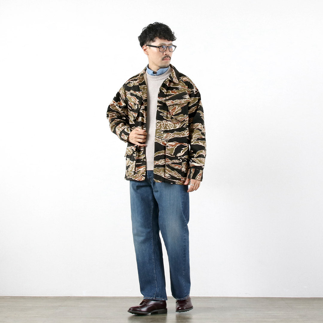 FOB FACTORY / F2457 정글 퍼티그 카모 재킷