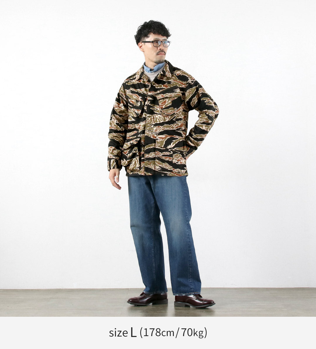 FOB FACTORY / F2457 정글 퍼티그 카모 재킷