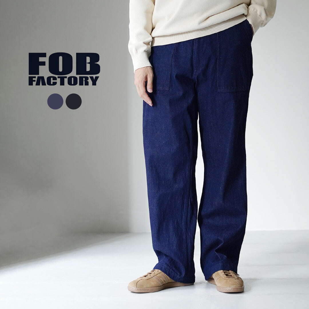 FOB FACTORY / 888 Pantalón panadero de mezclilla
