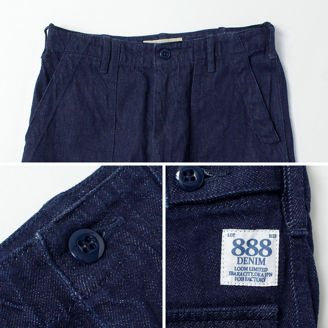 FOB FACTORY / 888 Pantalón panadero de mezclilla