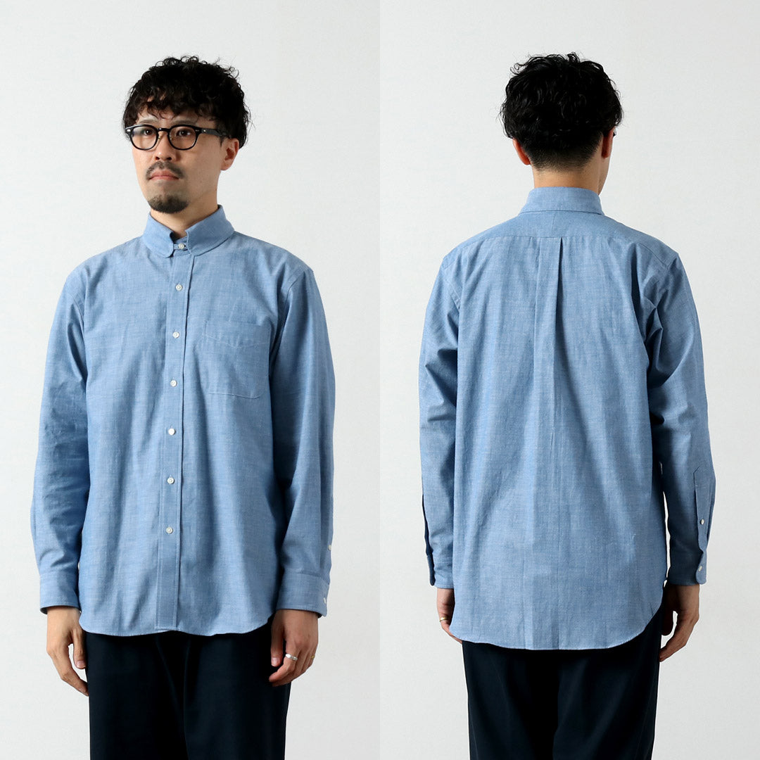 D.C.WHITE / Camisa de vestir con cuello americano