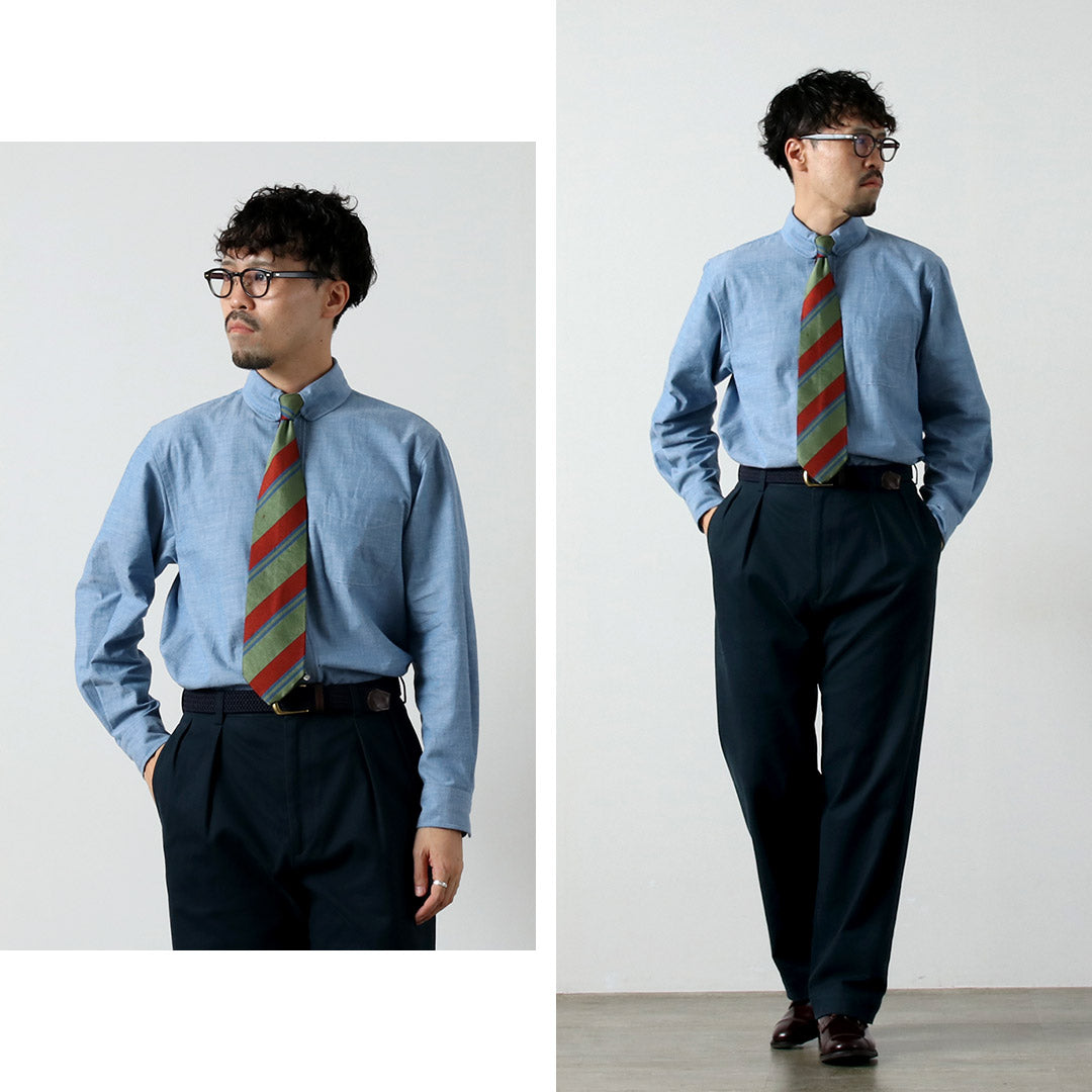 D.C.WHITE / Camisa de vestir con cuello americano