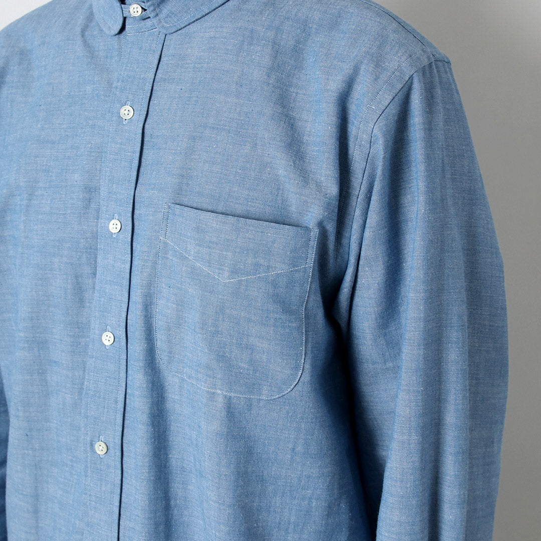 D.C.WHITE / Camisa de vestir con cuello americano