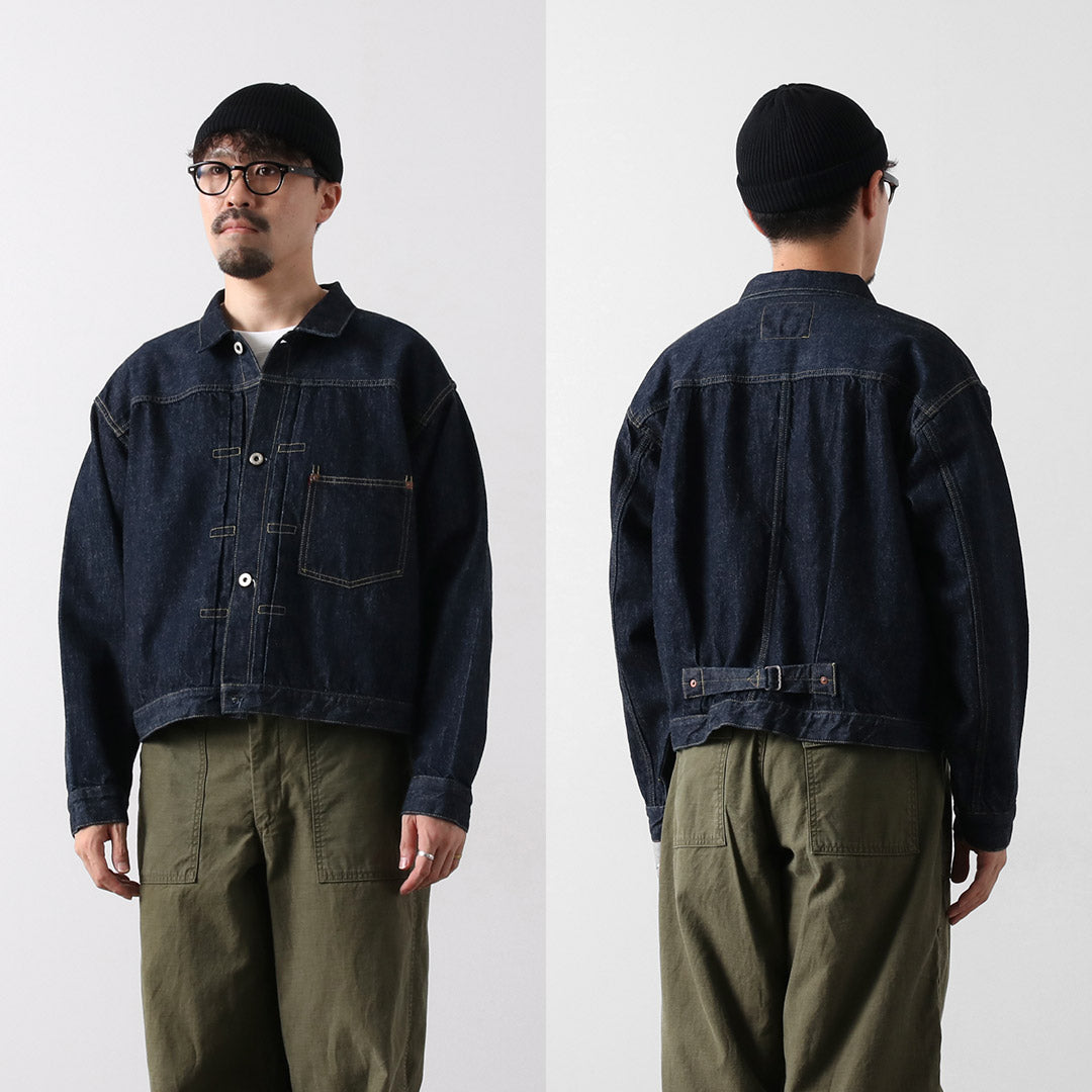 REMI RELIEF / Chaqueta vaquera de un lavado modelo WWII de mezclilla de 12 oz