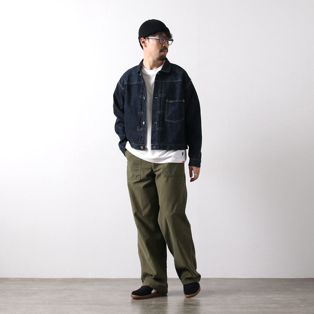 REMI RELIEF / Chaqueta vaquera de un lavado modelo WWII de mezclilla de 12 oz