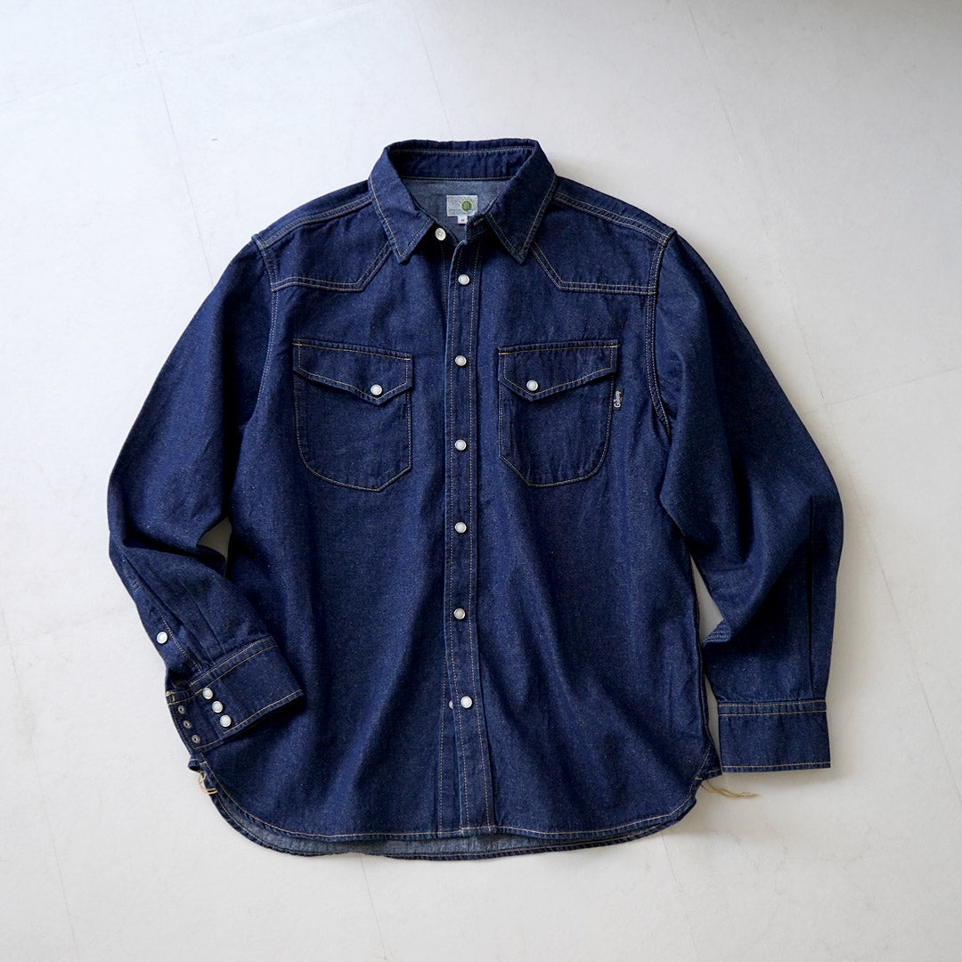 GOHEMP / Camisa vaquera vaquera de 7,5 oz