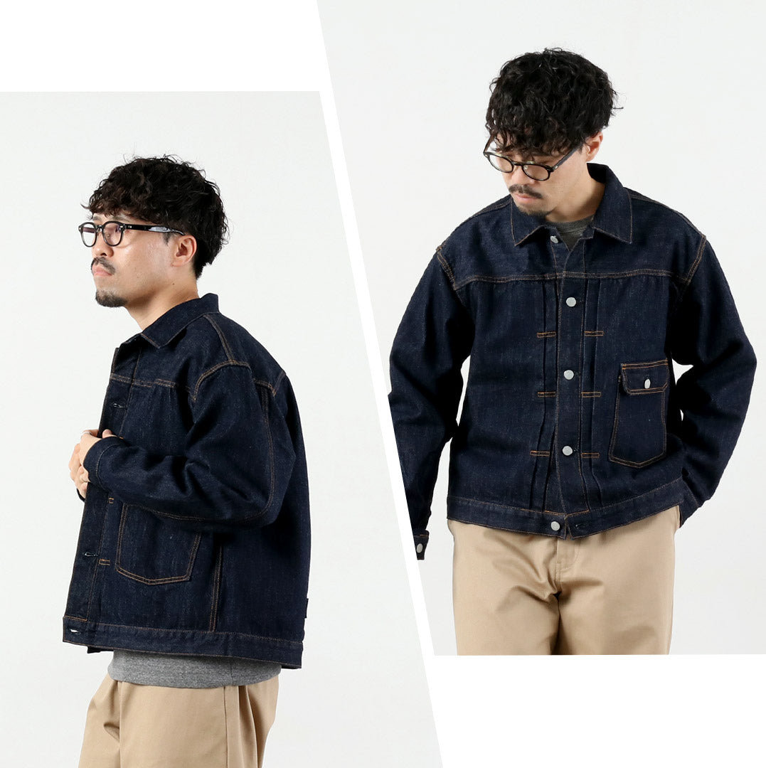 COUPES ORDINAIRES / Veste en jean 1er type un délavé