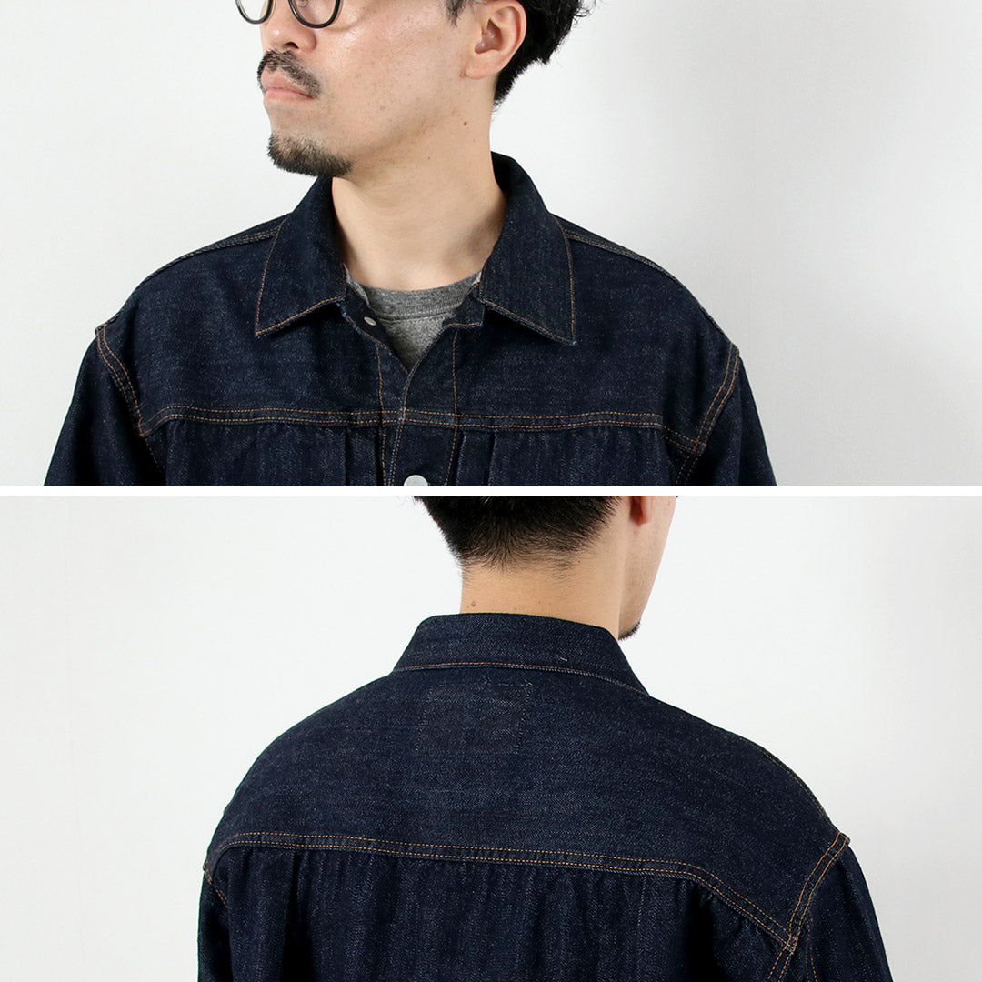 COUPES ORDINAIRES / Veste en jean 1er type un délavé