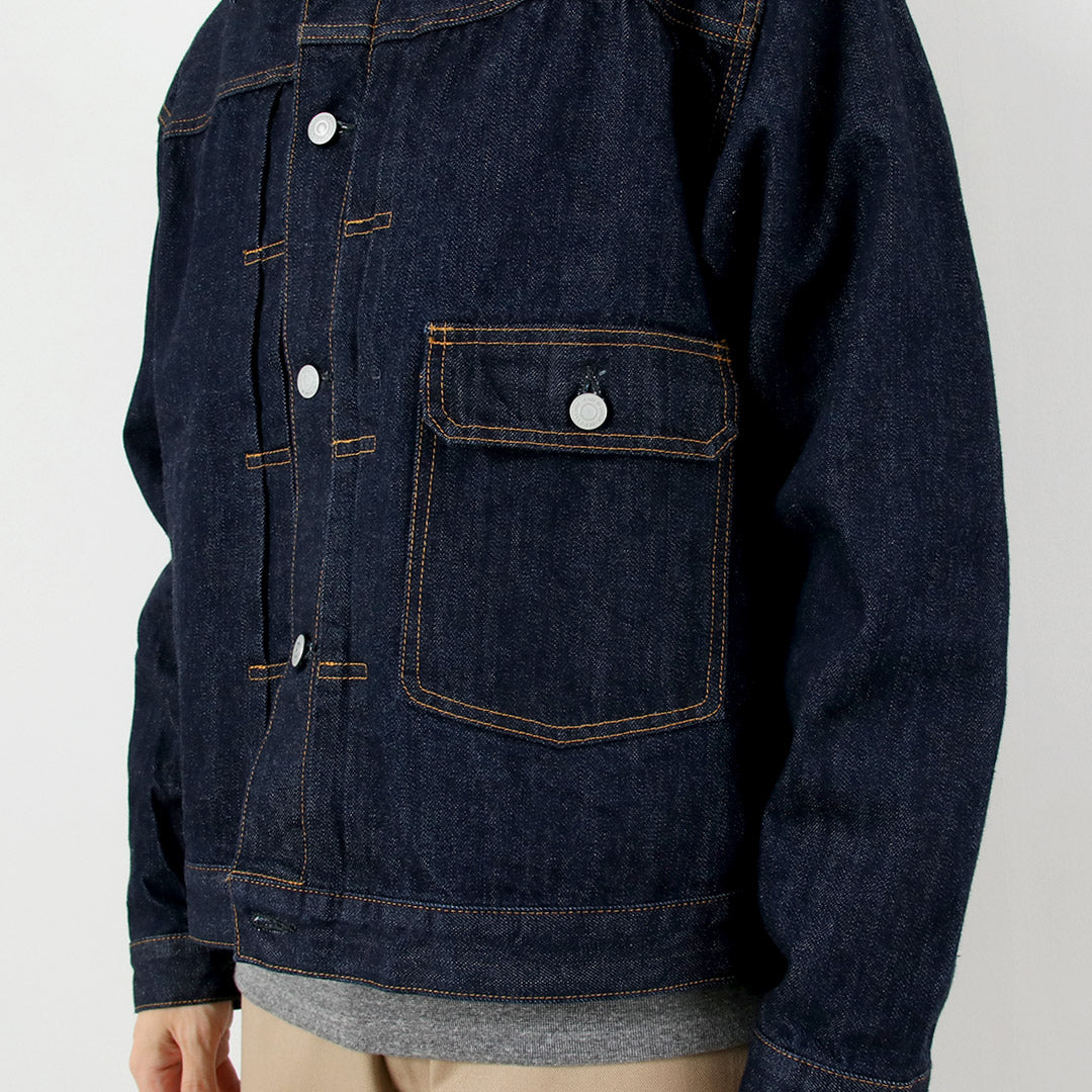 COUPES ORDINAIRES / Veste en jean 1er type un délavé