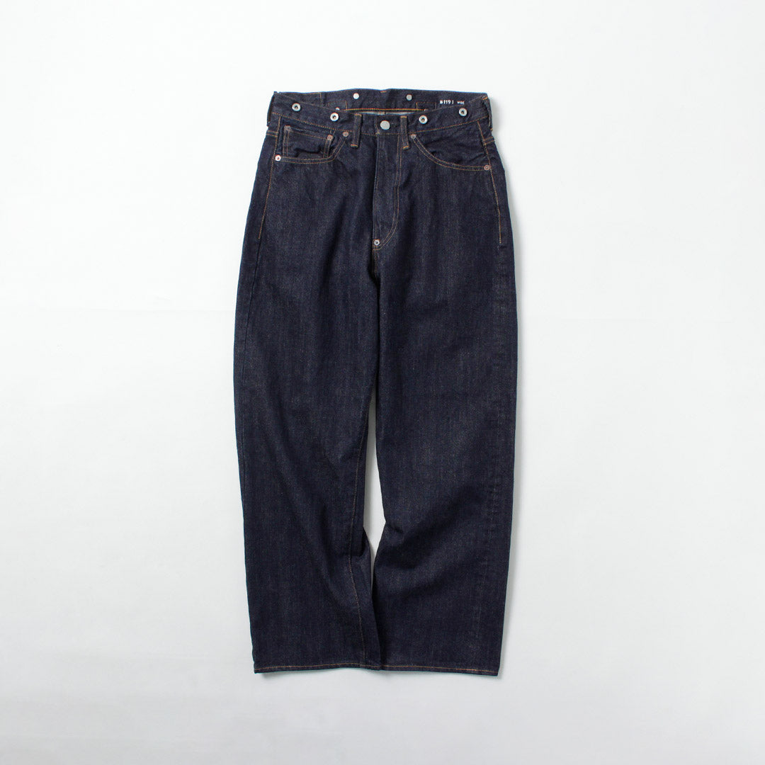 ORDINARY FITS / 와이드 데님 팬츠 원워시