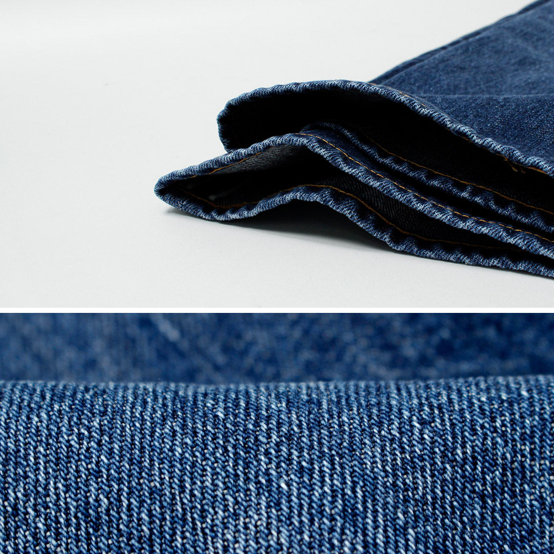 COUPES ORDINAIRES / Pantalon Large Denim Finition Usée