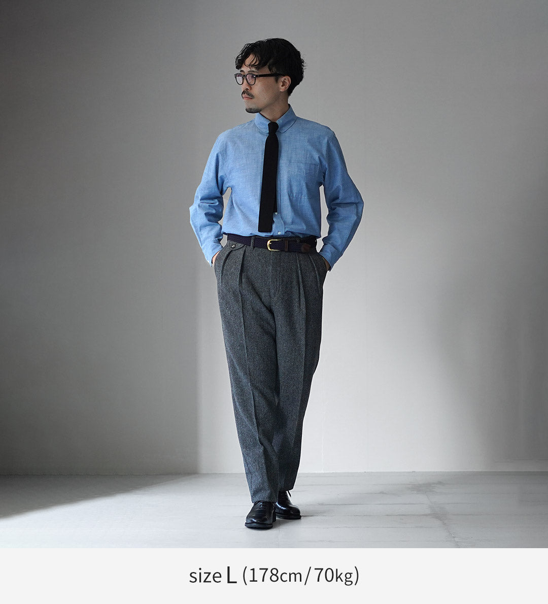 BARNSTORMER / Herringbone Tweed Slacks