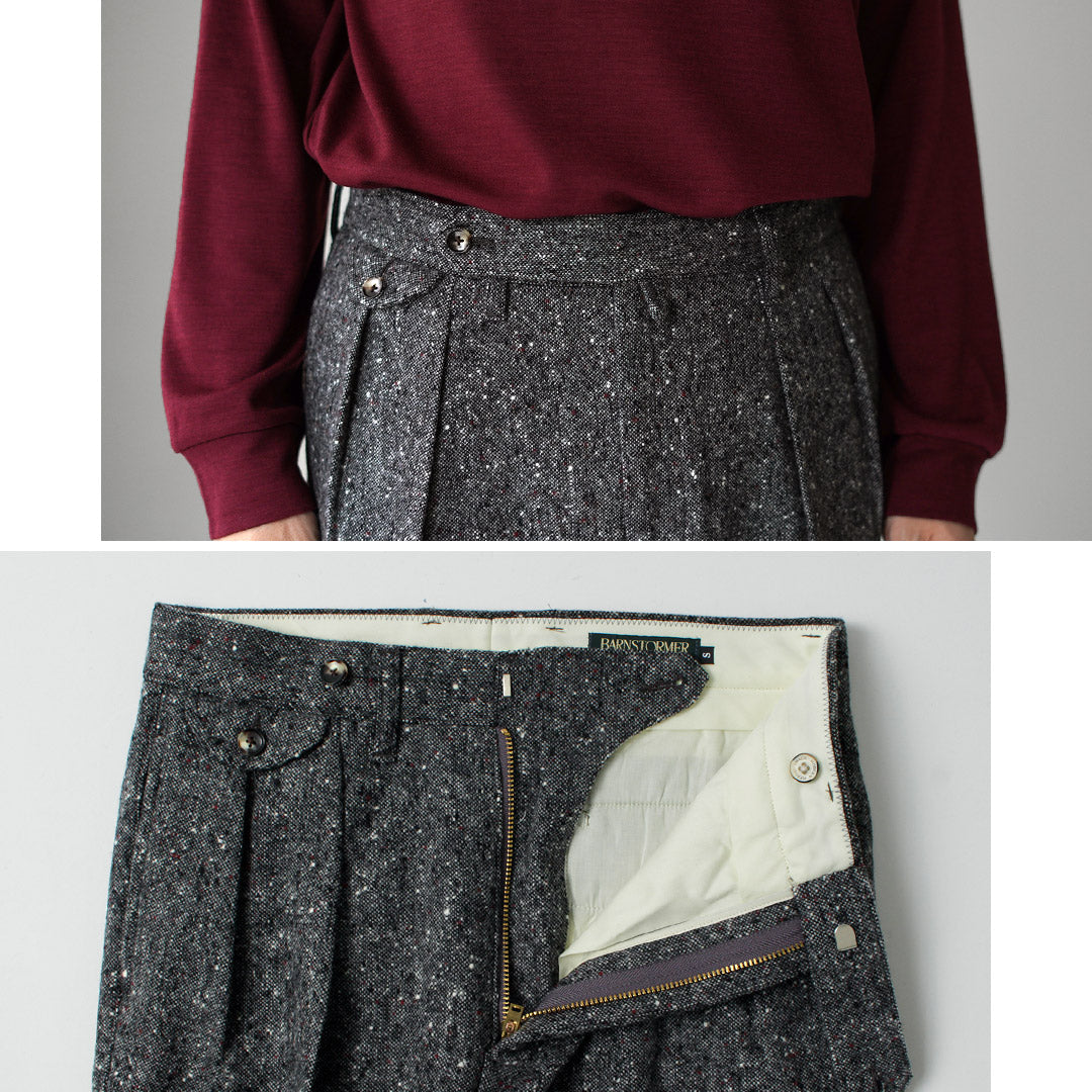 BARNSTORMER / British Homespun 2-tuck Slacks