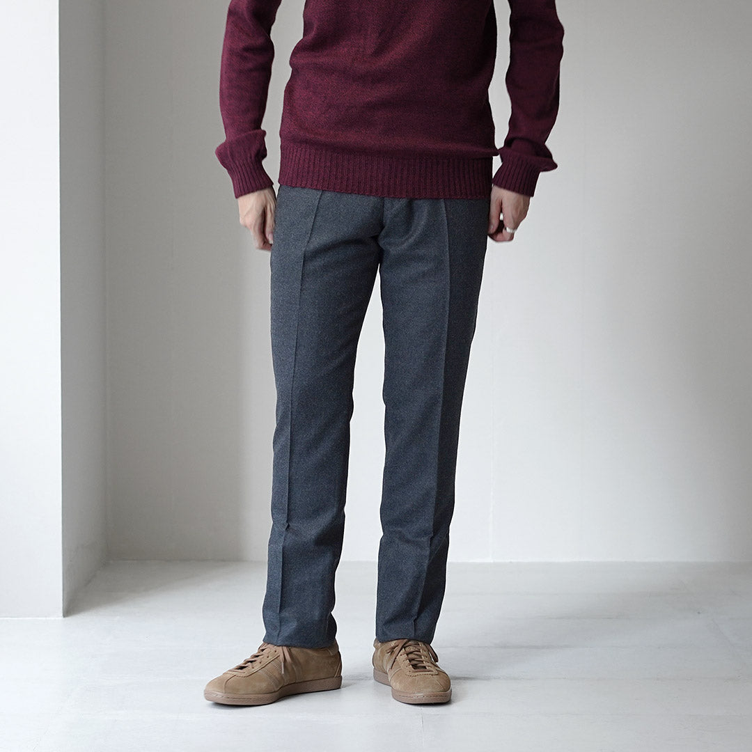 BARNSTORMER / Pantalon plat en flanelle Saxony
