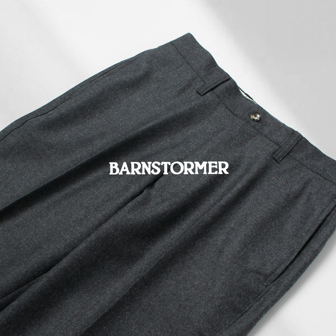 BARNSTORMER / Pantalon plat en flanelle Saxony