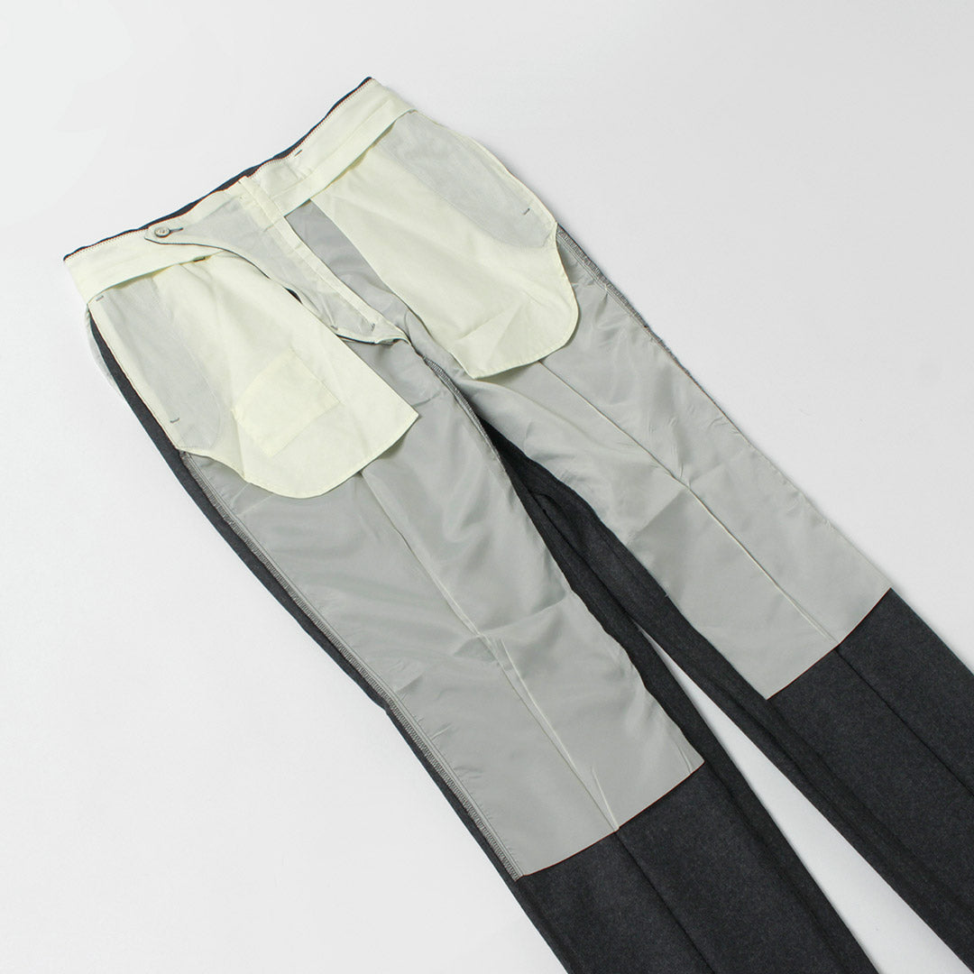 BARNSTORMER / Pantalon plat en flanelle Saxony