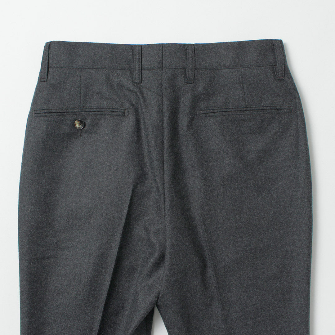 BARNSTORMER / Pantalon plat en flanelle Saxony
