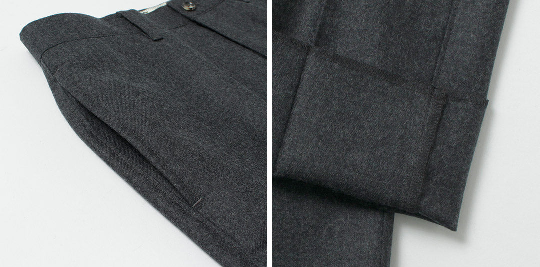 BARNSTORMER / Pantalon plat en flanelle Saxony