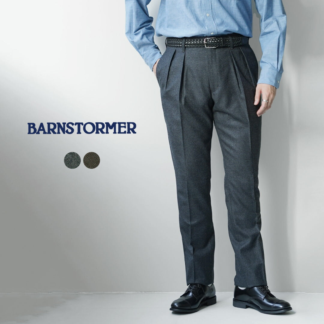 BARNSTORMER / Pantalon à 2 plis en flanelle Saxony