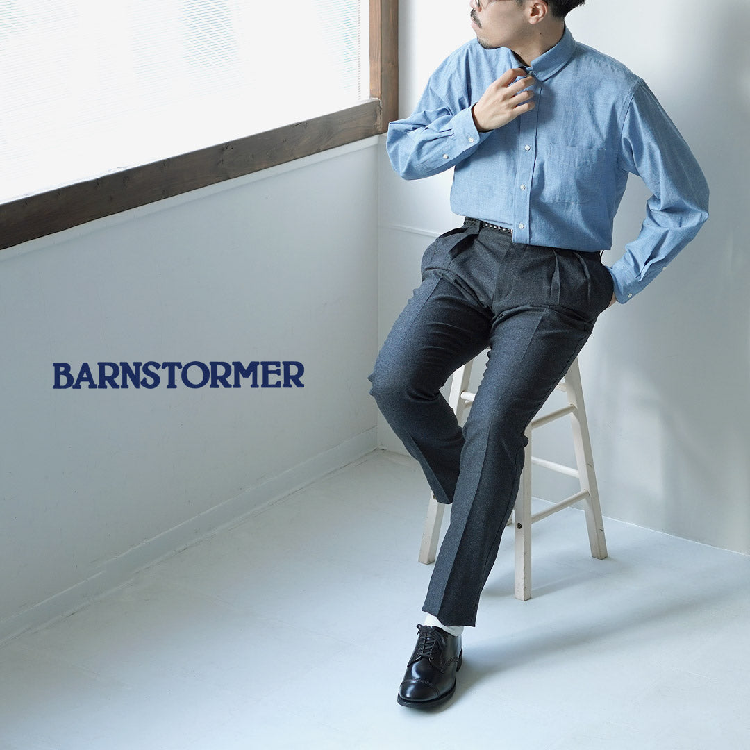 BARNSTORMER / Pantalon à 2 plis en flanelle Saxony