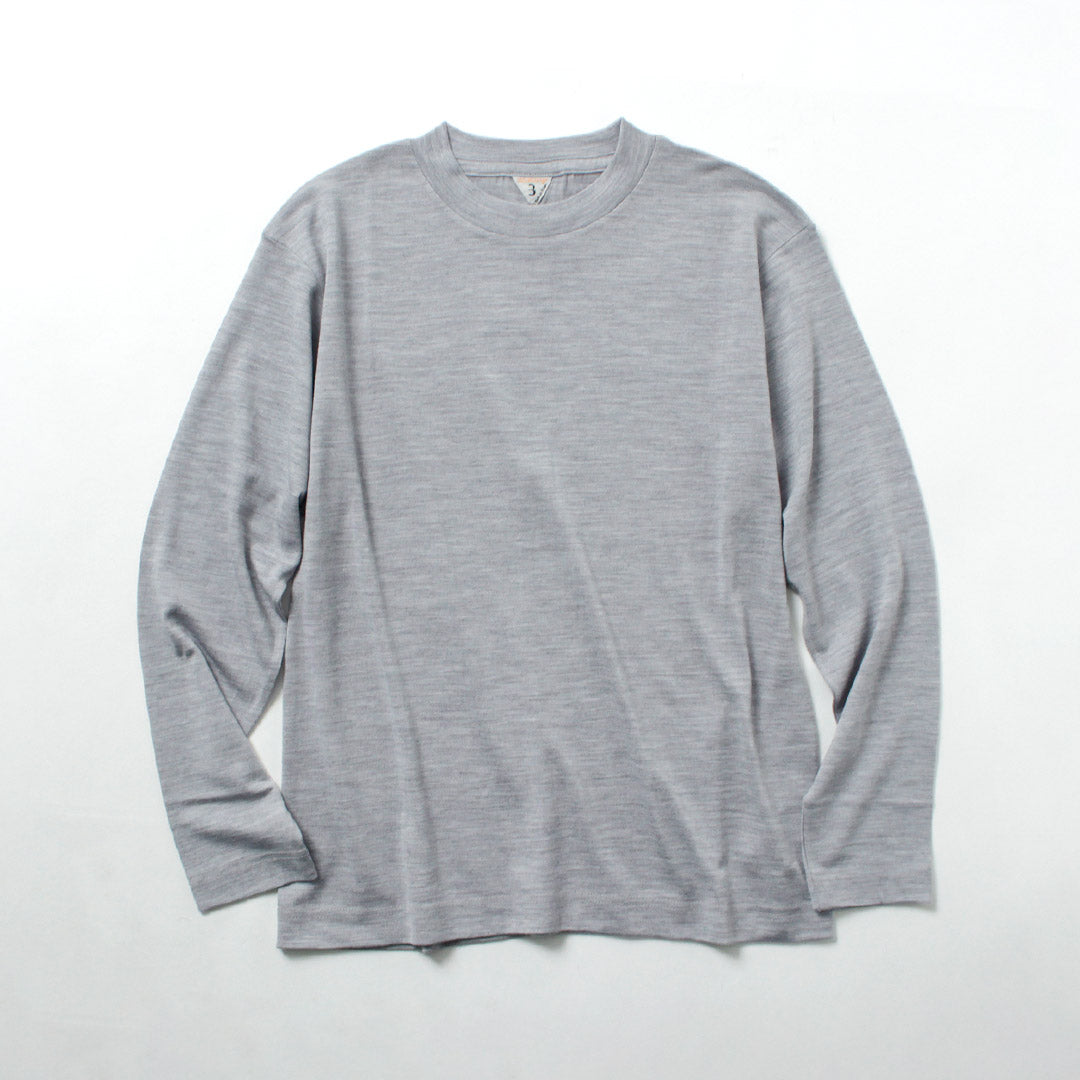 FILMELANGE / Camiseta de manga larga de punto de lana merino Woods New Zealand