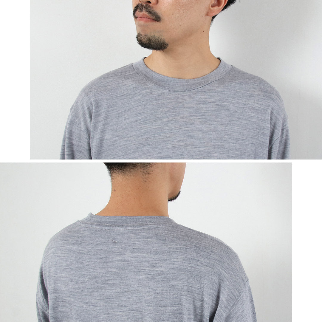FILMELANGE / Camiseta de manga larga de punto de lana merino Woods New Zealand