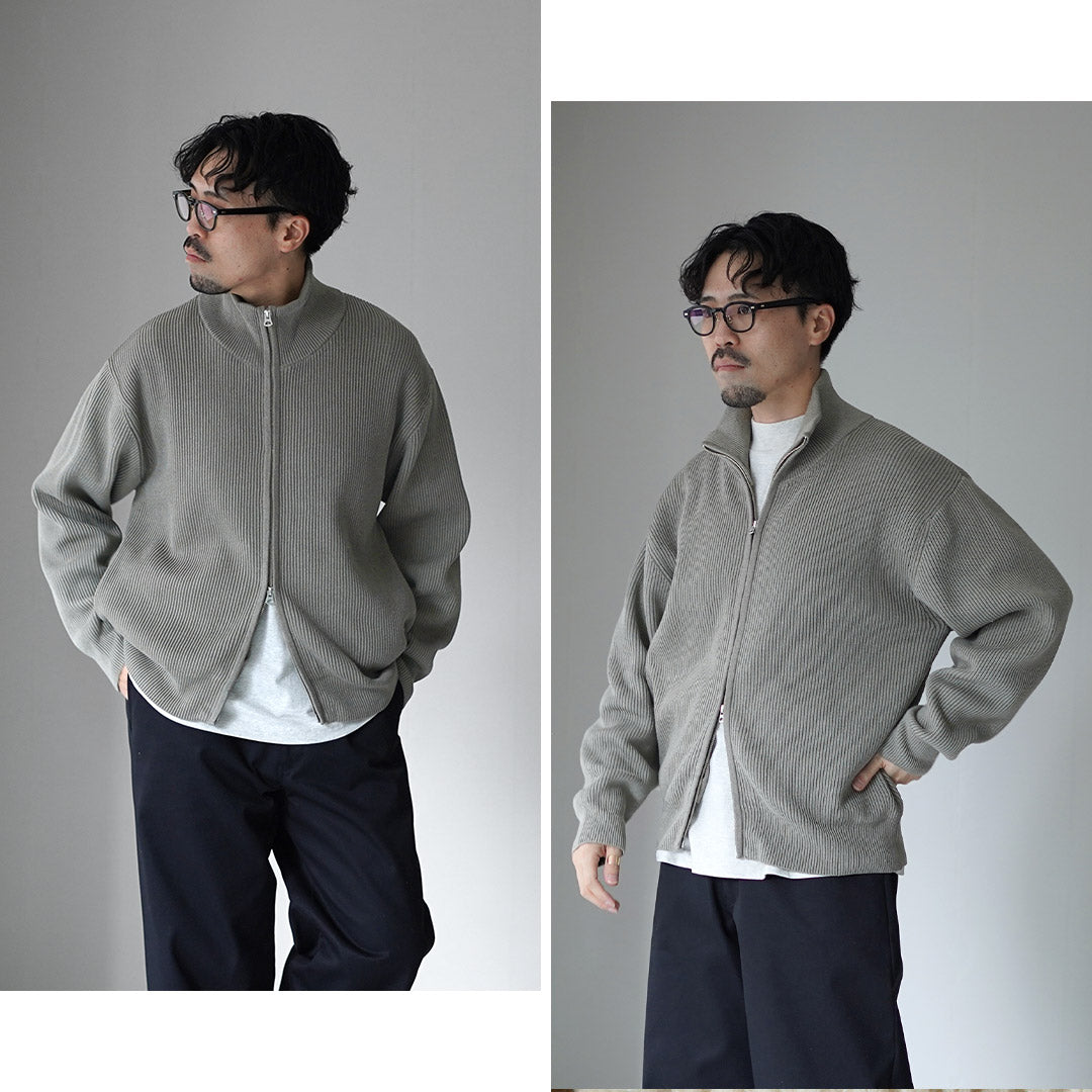 UNDYED / Organic Cotton Ribbed Driver's Knit